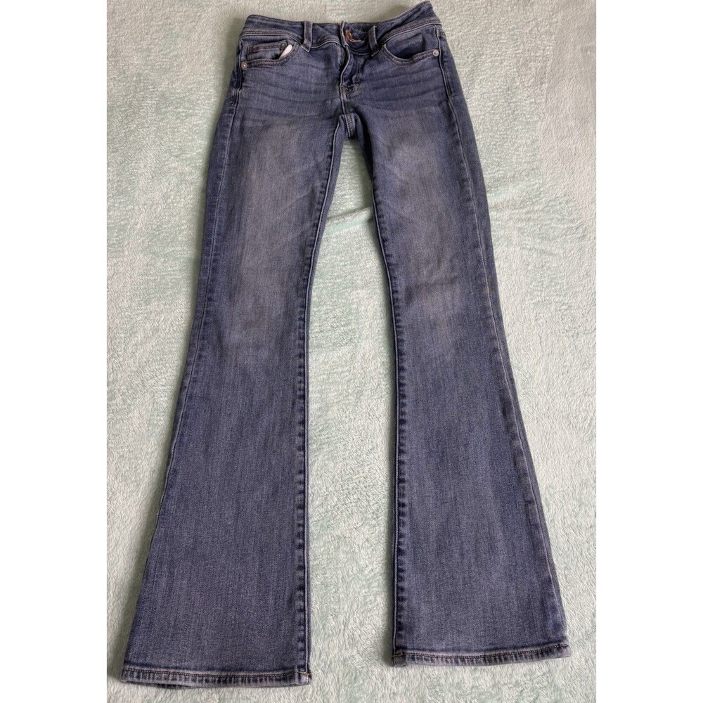 American Eagle Kick Boot Super Stretch Jeans Medium Wash Size 0